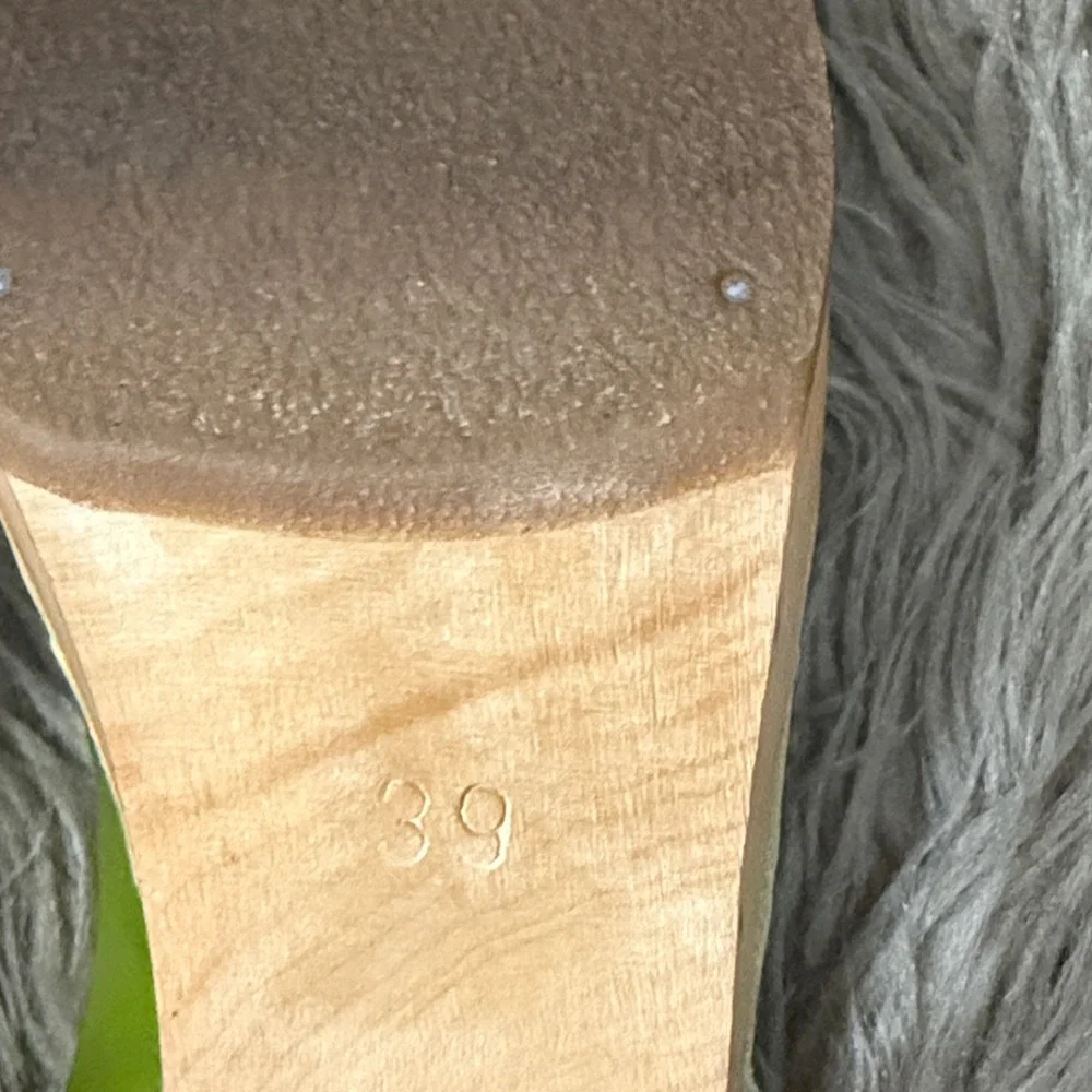 Swedish Hasbeens Olive Green Slingback Clogs size 8.5 - Picture 12 of 12